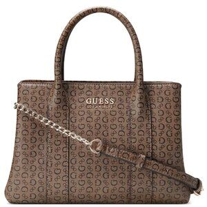 GUESS Factory satchel/purse (BROWN/NICKEL) MINT condition